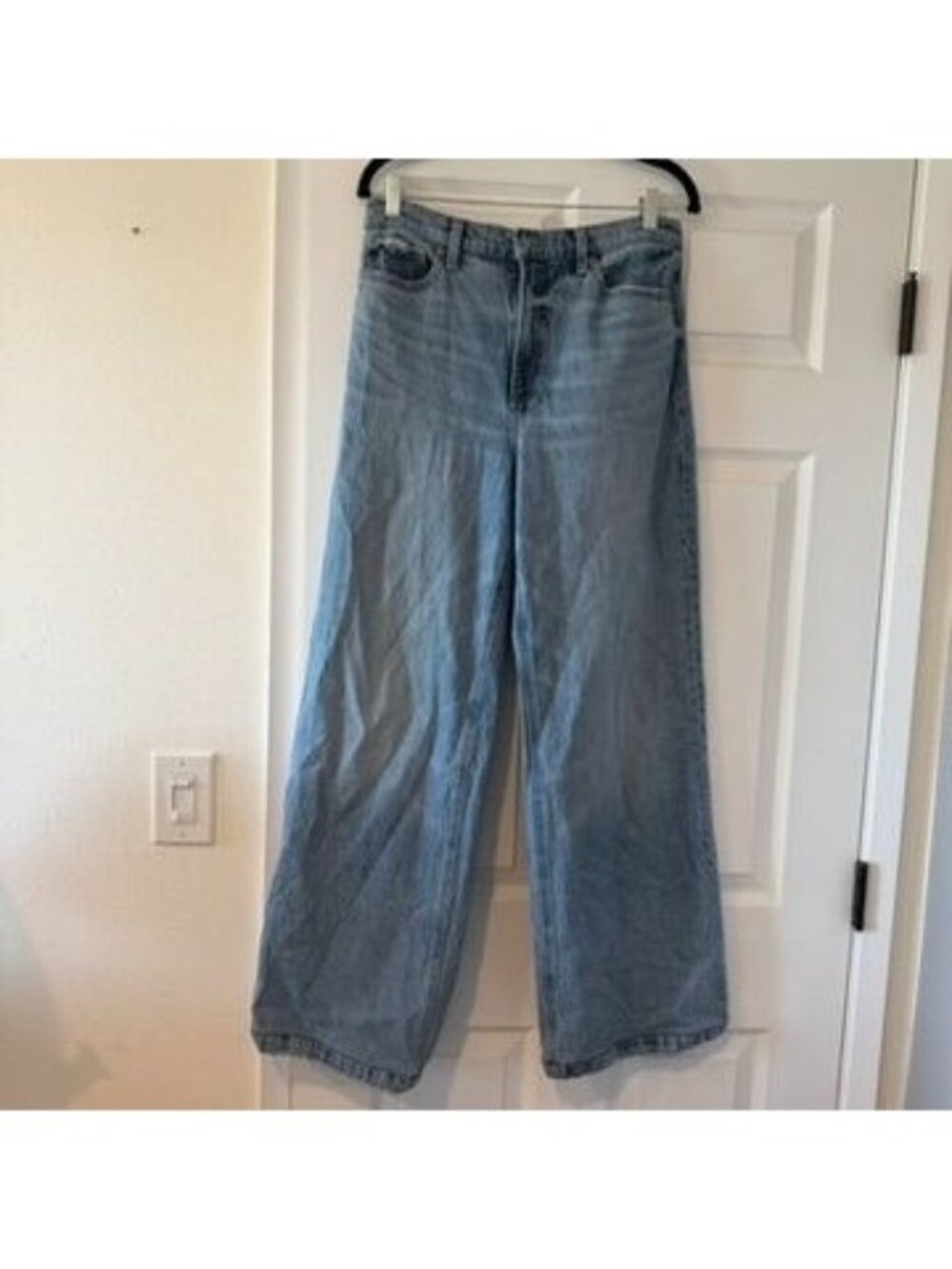 Pistola High Rise Wide Leg Medium Wash Blue Denim Jeans Size 29